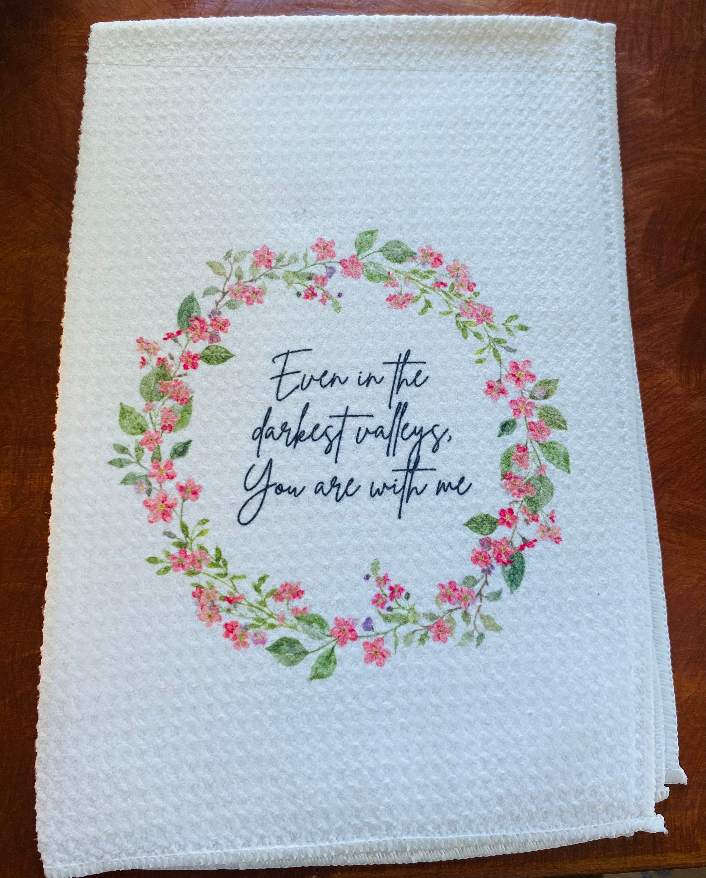Maristella Tea Towel
This tea towel is named in honor of Maristella who went to be with Jesus in March of 2022. 
16"x24" microfiber waffle weave towel
Wash cold, tumble dry low